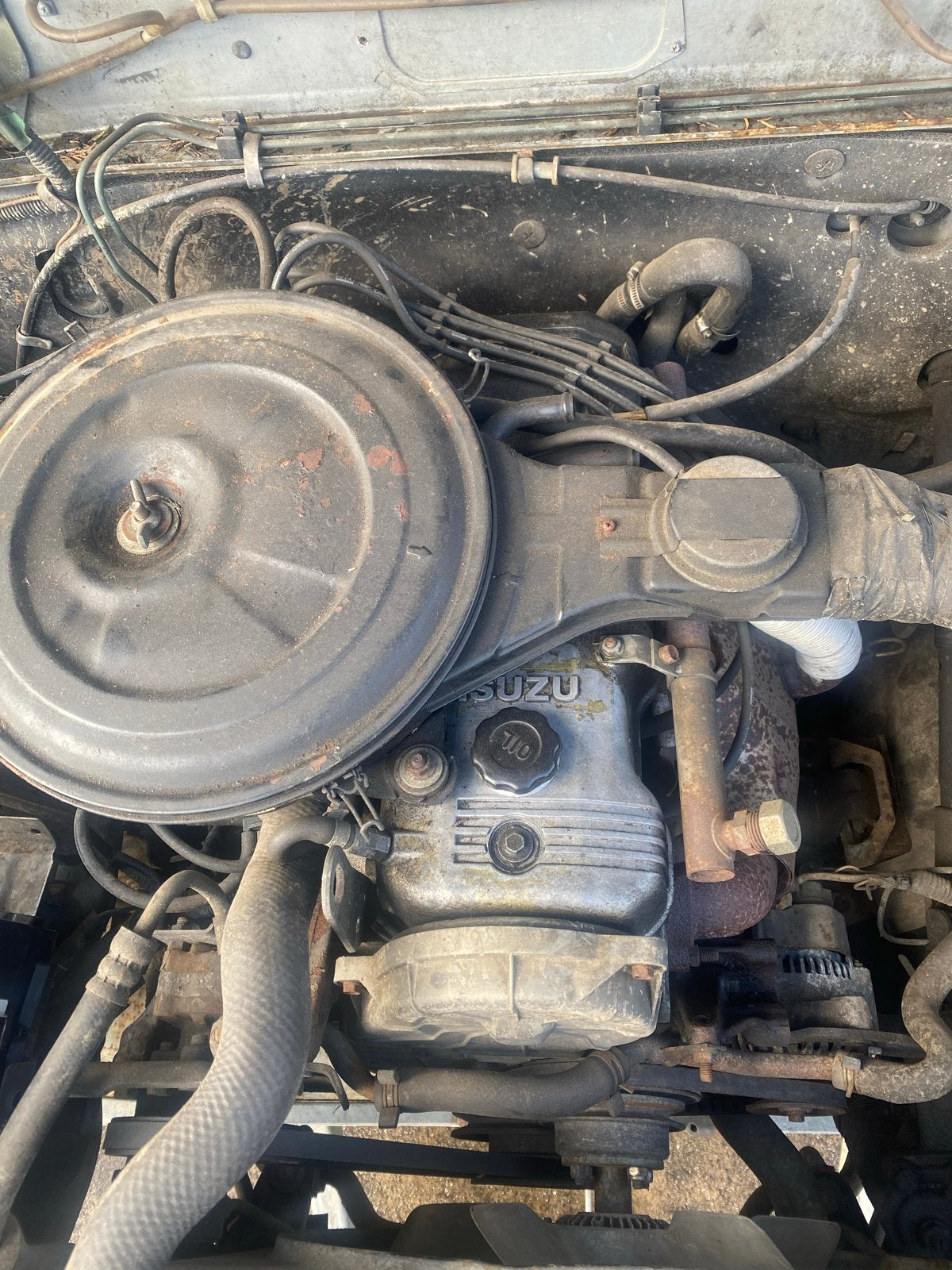 Isuzu Trooper 1986 4ZD1 2.3 Benzine Motor Gezocht, Ophalen of Verzenden, Gebruikt, Overige automerken