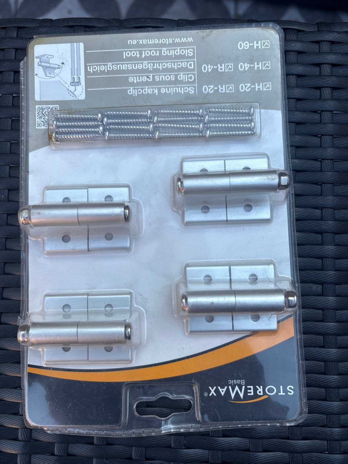 Storemax Basic Schuine Kapclip - Set van 4, Ophalen of Verzenden, Nieuw, Overige materialen, Scharnier