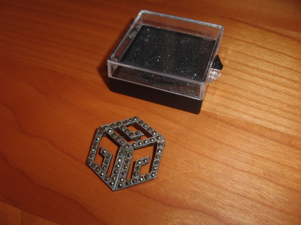 Art Deco Zilveren Broche - J.H. van den Bergh (Schoonhoven), Ophalen of Verzenden, Zilver