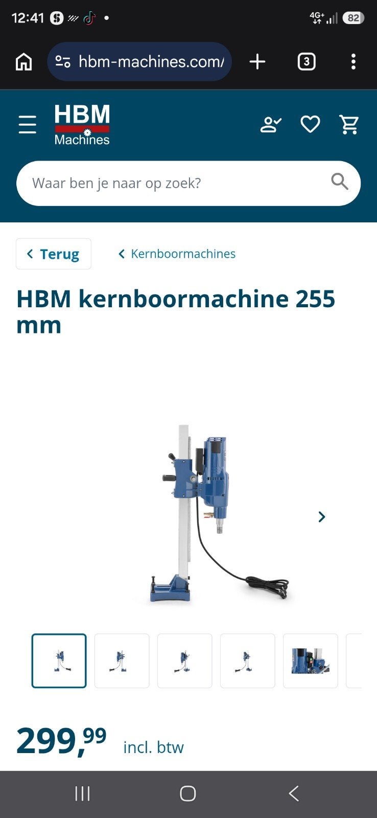 HBM Kernboormachine 255 mm - Nieuw in doos, Ophalen of Verzenden, Nieuw, Overige typen