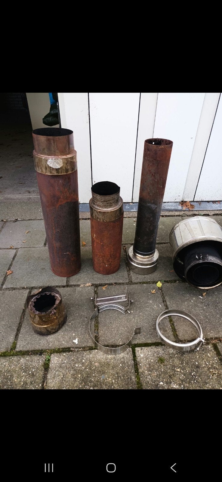 Dubbelwandig en enkelwandig rookkanaal met toebehoren, Ophalen, Gebruikt, Vrijstaande haard, Overige soorten