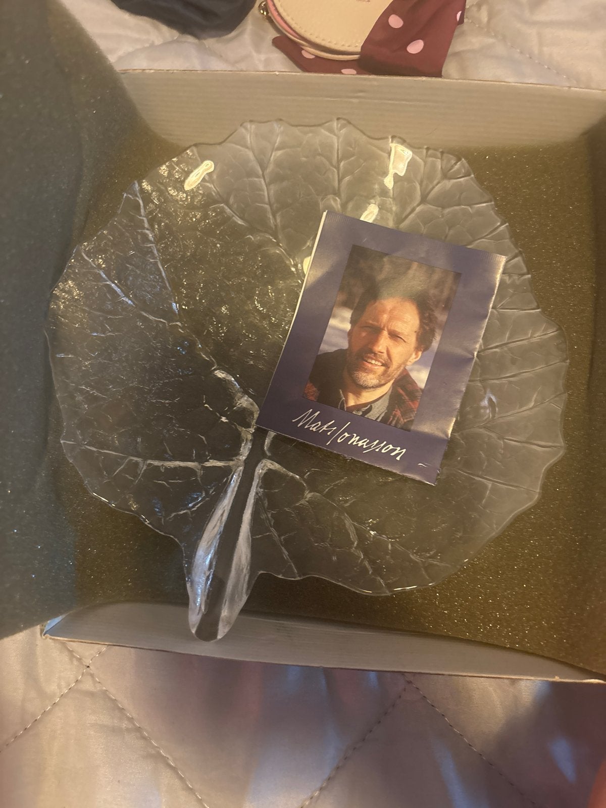 Mats Jonasson Zweden Folia Blad Kristal Glas Schaal, Ophalen of Verzenden