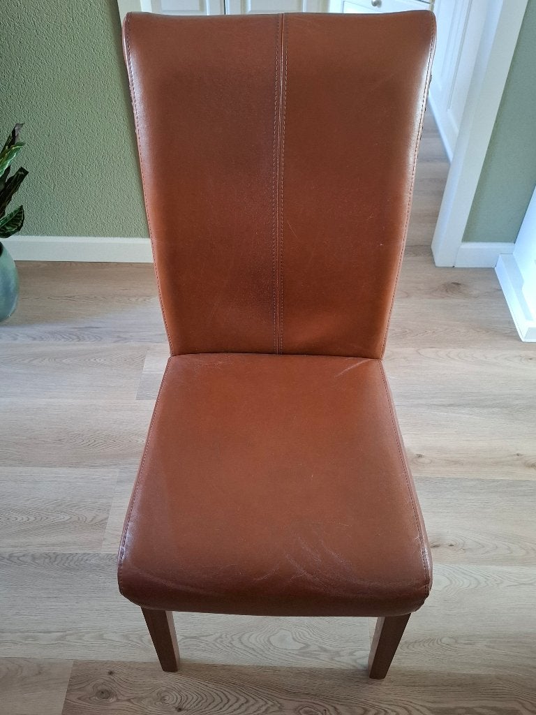 6 Eetkamerstoelen, Ophalen, Gebruikt, Vijf, Zes of meer stoelen, Bruin