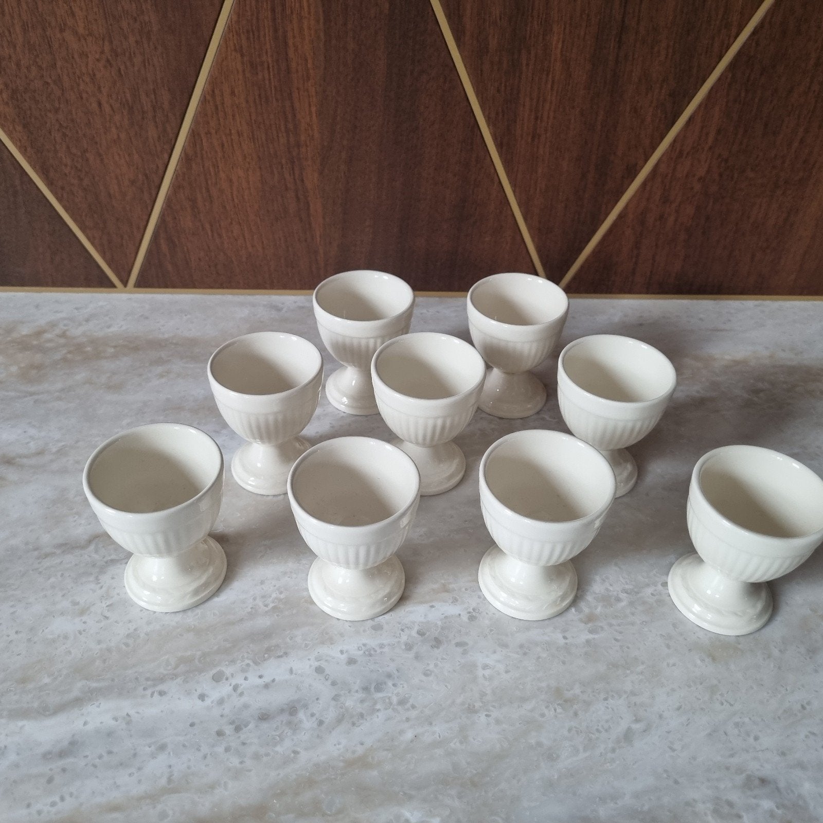 8 Wedgwood Edme eierdopjes in perfecte staat, Ophalen of Verzenden