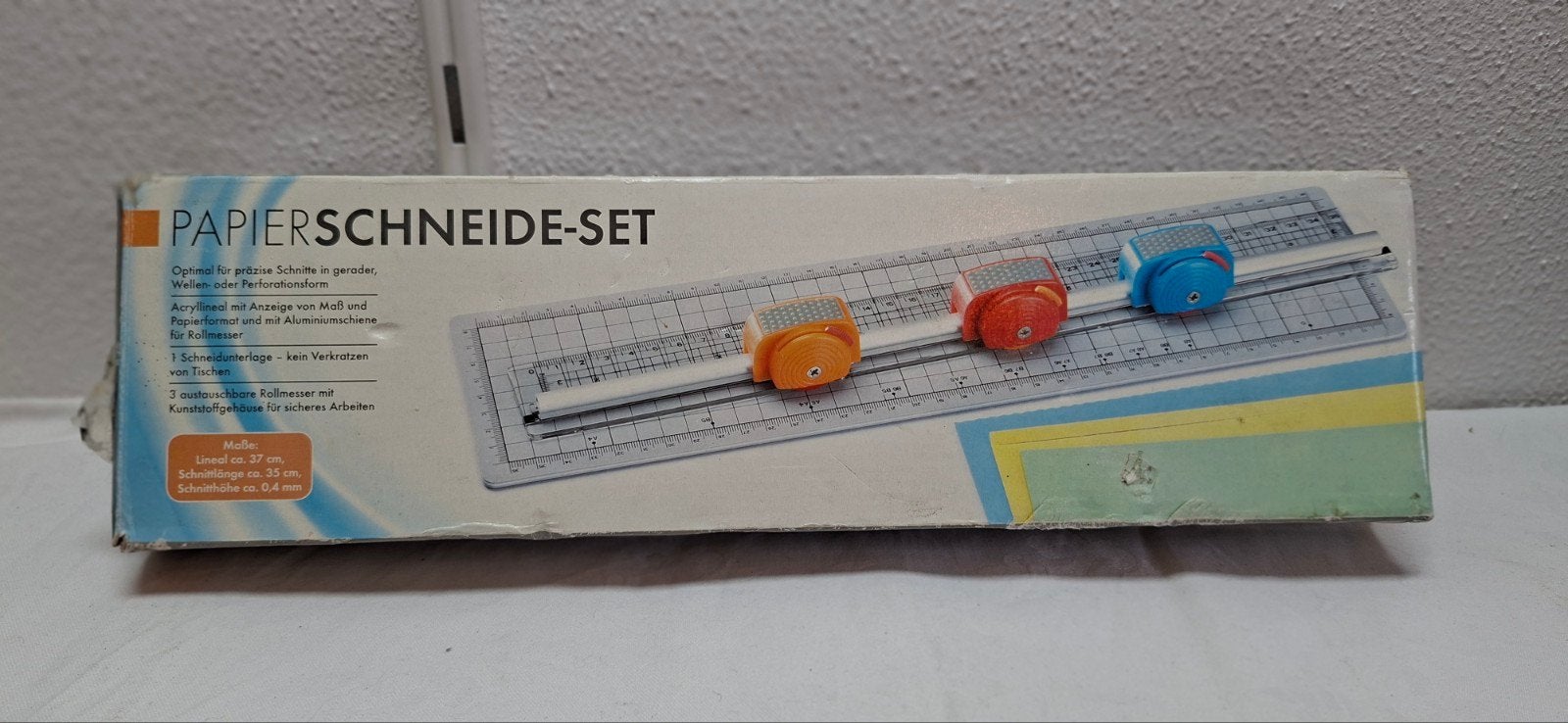 Papiersnijset met 3 verwisselbare rolmessen, Geschikt voor snijden, Overige thema's, Gereedschap of Toebehoren, Nieuw