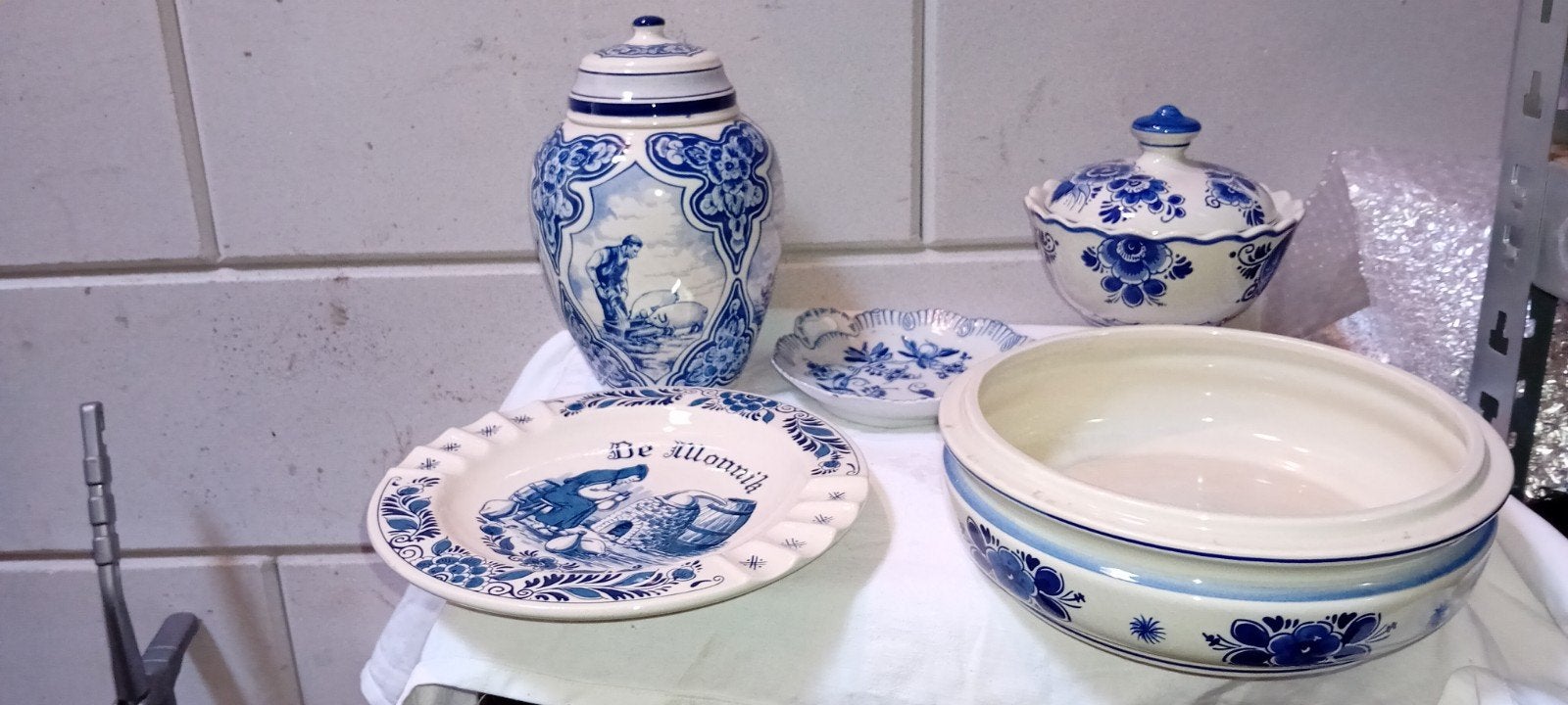 Delfts blauw, Ophalen