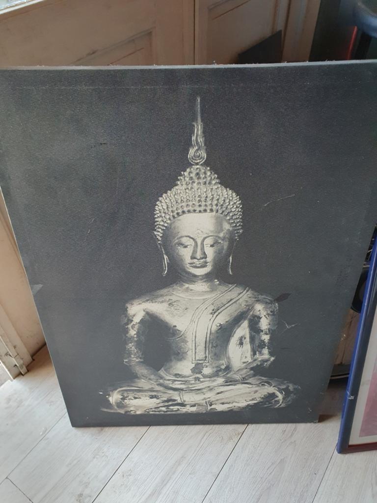 Buda wand bord canvas, Ophalen of Verzenden