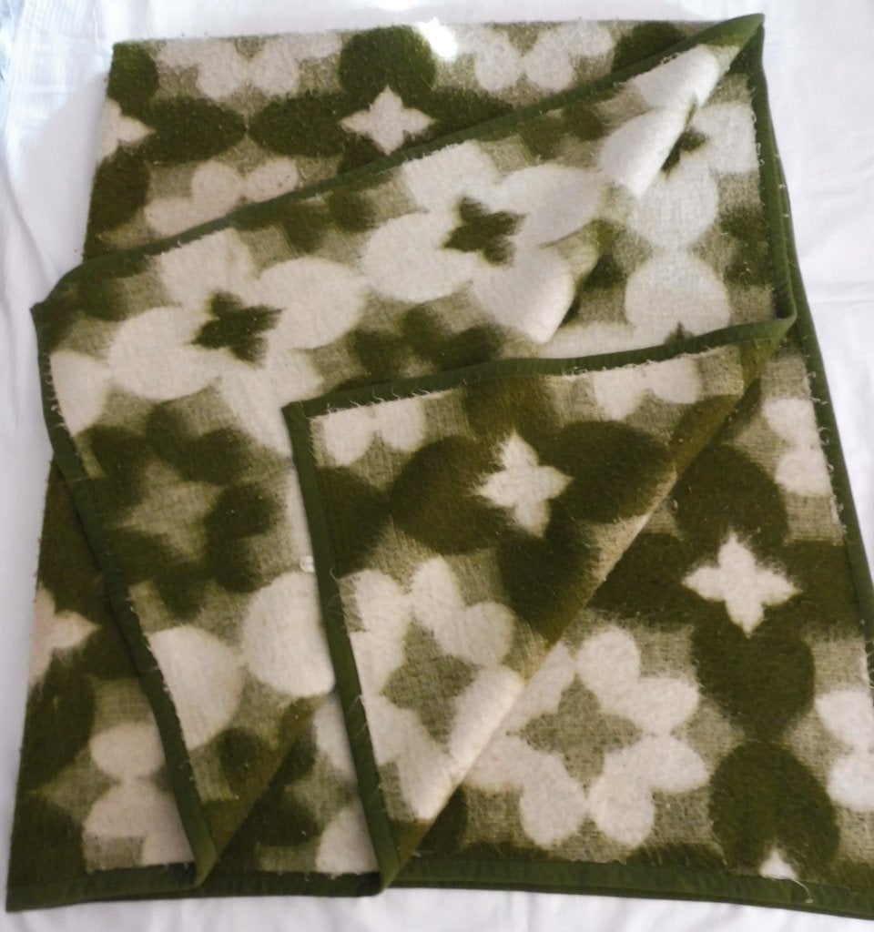 Leuke vintage deken 180 x 220 cm plaid kleed, Ophalen, Gebruikt