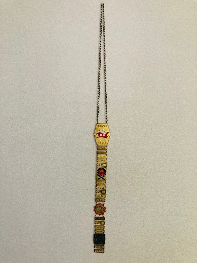 Carnaval onderscheiding/ketting CV de Keiebijters Helmond, Ophalen of Verzenden, Overige materialen, Nederland