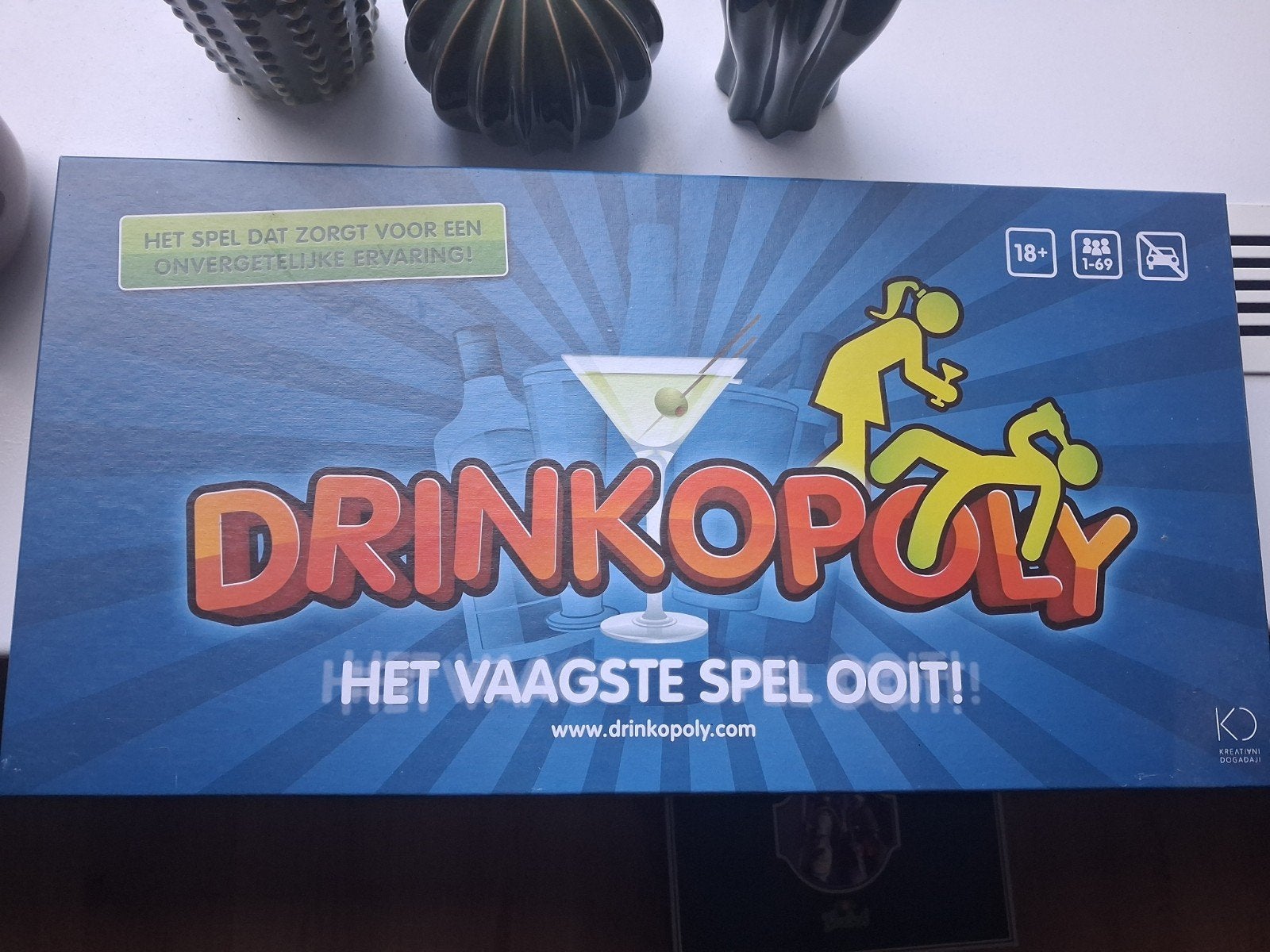 Drinkopoly bordspel, Een of twee spelers, Ophalen of Verzenden, Zo goed als nieuw
