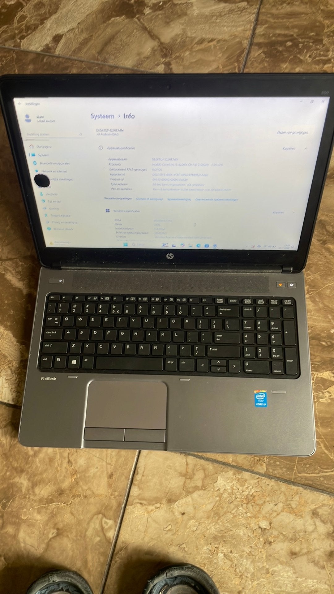 HP probook i5, Ophalen of Verzenden, Zo goed als nieuw, 15 inch, 2 tot 3 Ghz