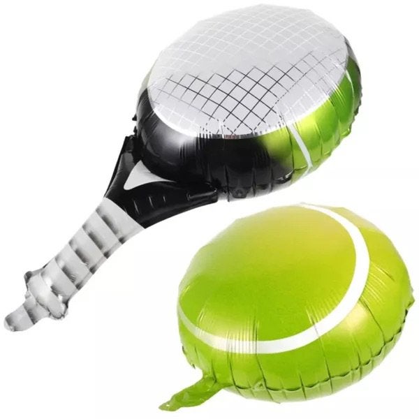 Folie ballonnen set tennis racket en bal, Overige merken, Overige typen, Nieuw, Ophalen of Verzenden