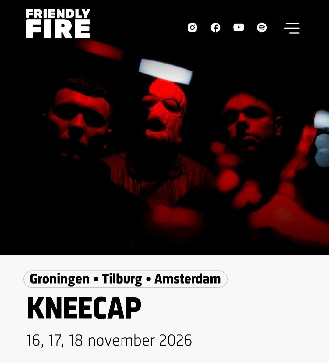 KNEECAP- 2 tickets - Tilburg  17/11/26, Tickets en Kaartjes, Twee personen, November