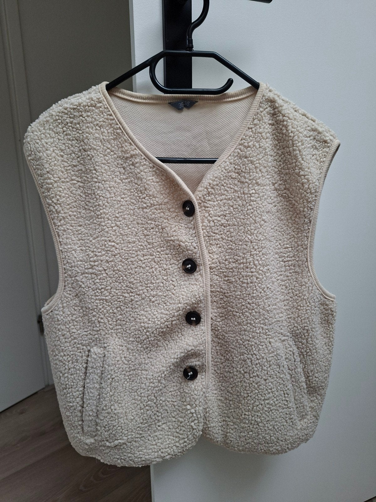 Beige teddy gilet bodywarmer Zeeman - maat 36 - 38, Zeeman, Beige, Ophalen of Verzenden, Maat 36 (S)