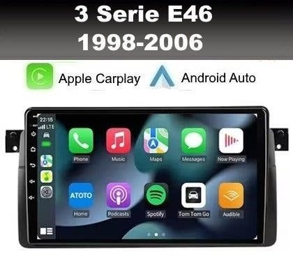 BMW E46 3serie 9inch navigatie android 14 wifi dab+ carplay, Ophalen of Verzenden, Nieuw