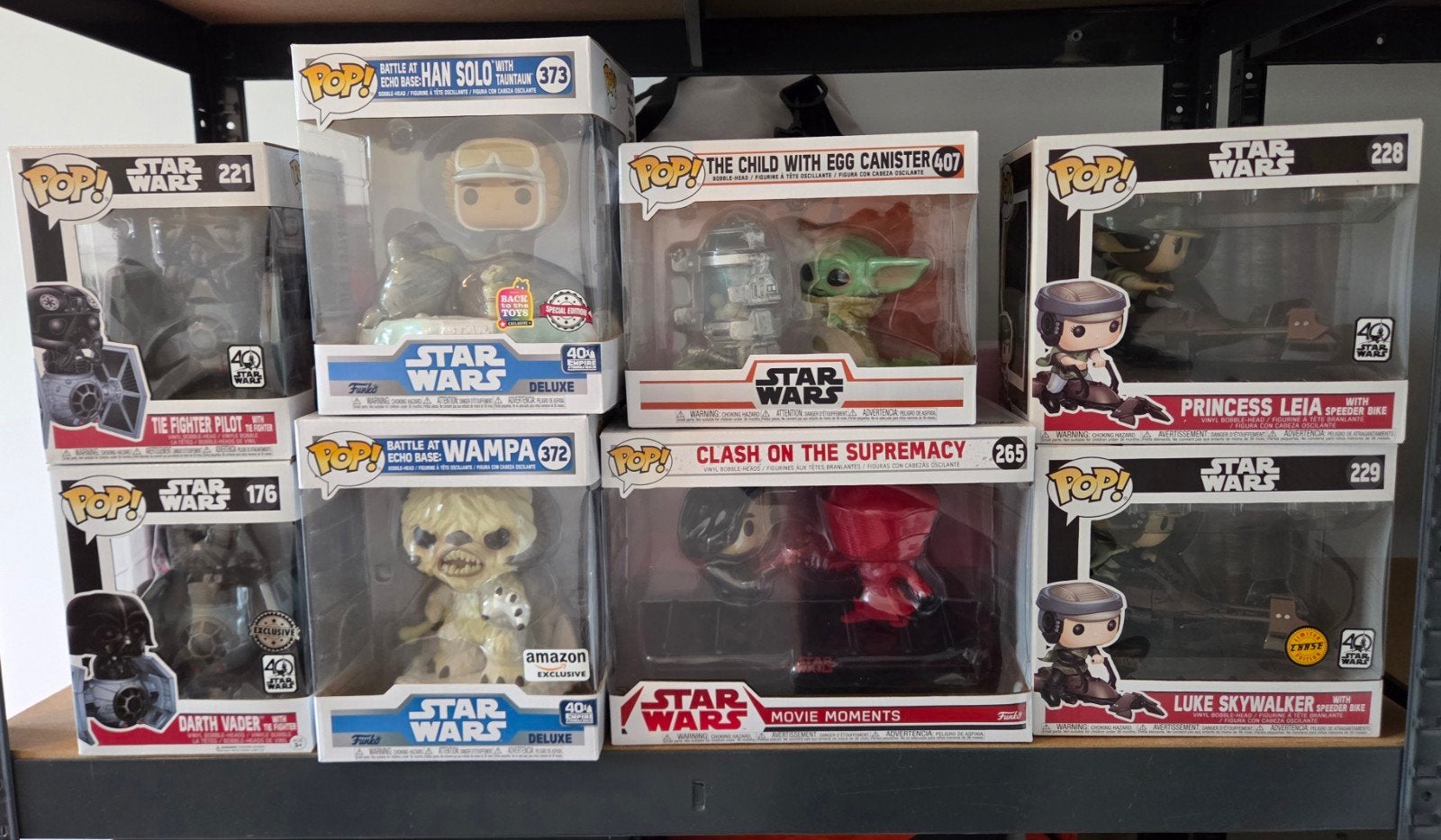 Funko Pop Star Wars 40 Jaar Jubileum Set - 8 Grote Pops, Ophalen of Verzenden, Zo goed als nieuw