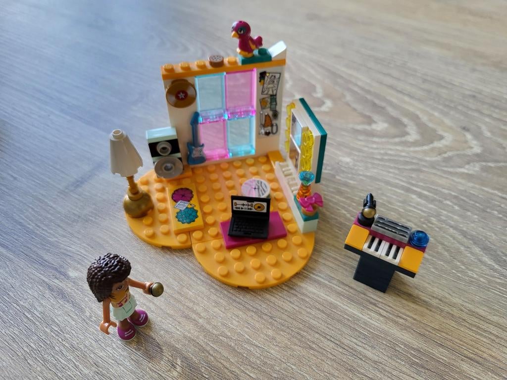 Lego Friends Andrea's slaapkamer 41341 complete set, Ophalen of Verzenden, Zo goed als nieuw, Complete set, Lego