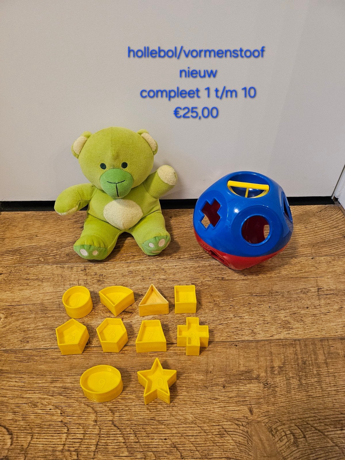 Tupperware tuppertoys Hollebol vormenstoof nieuw blauw, Ophalen of Verzenden, Nieuw, Overige kleuren, Overige typen