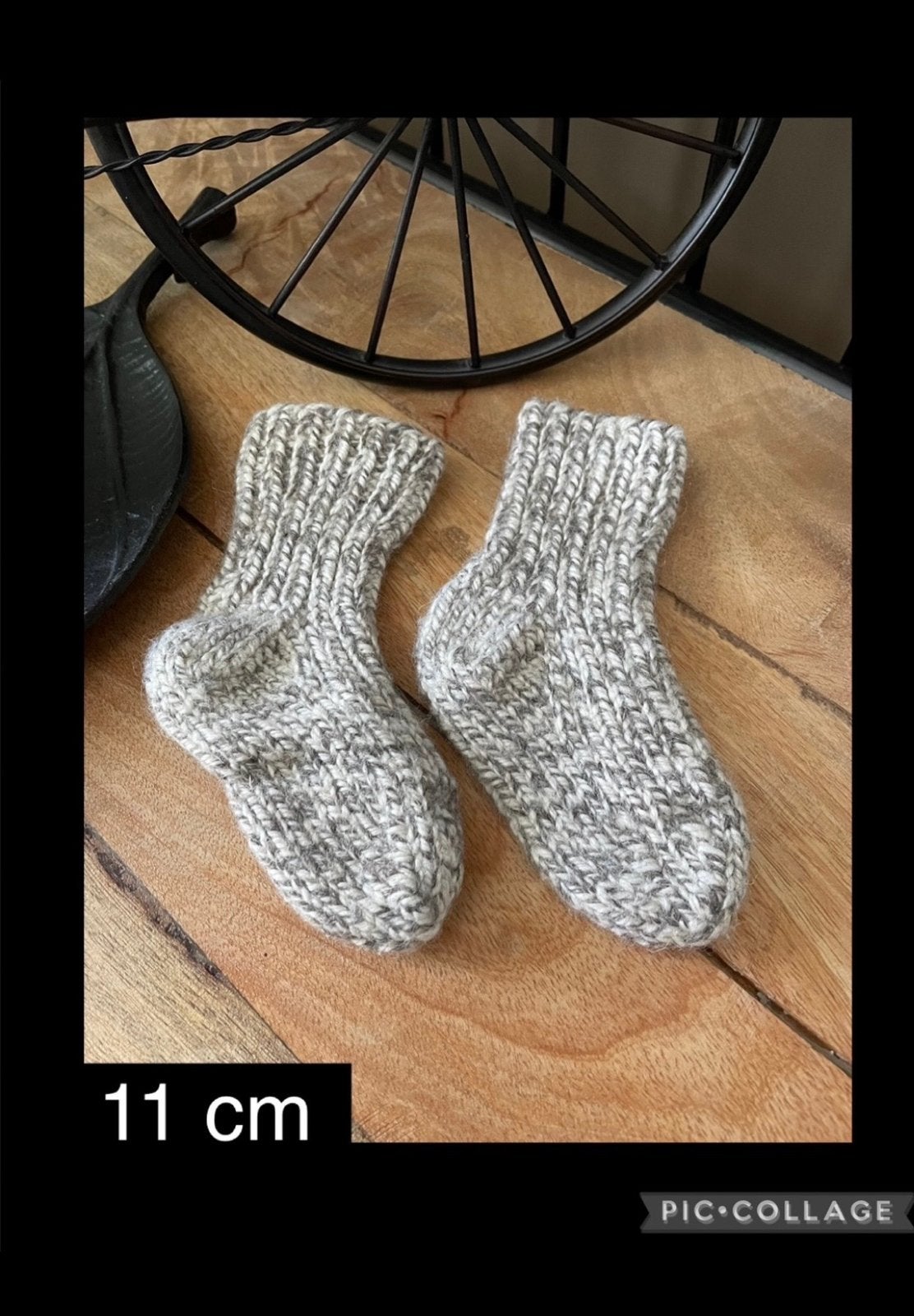 Handgebreide babysokjes - 11 cm, Ophalen of Verzenden, Nieuw, Jongetje of Meisje, Sokjes