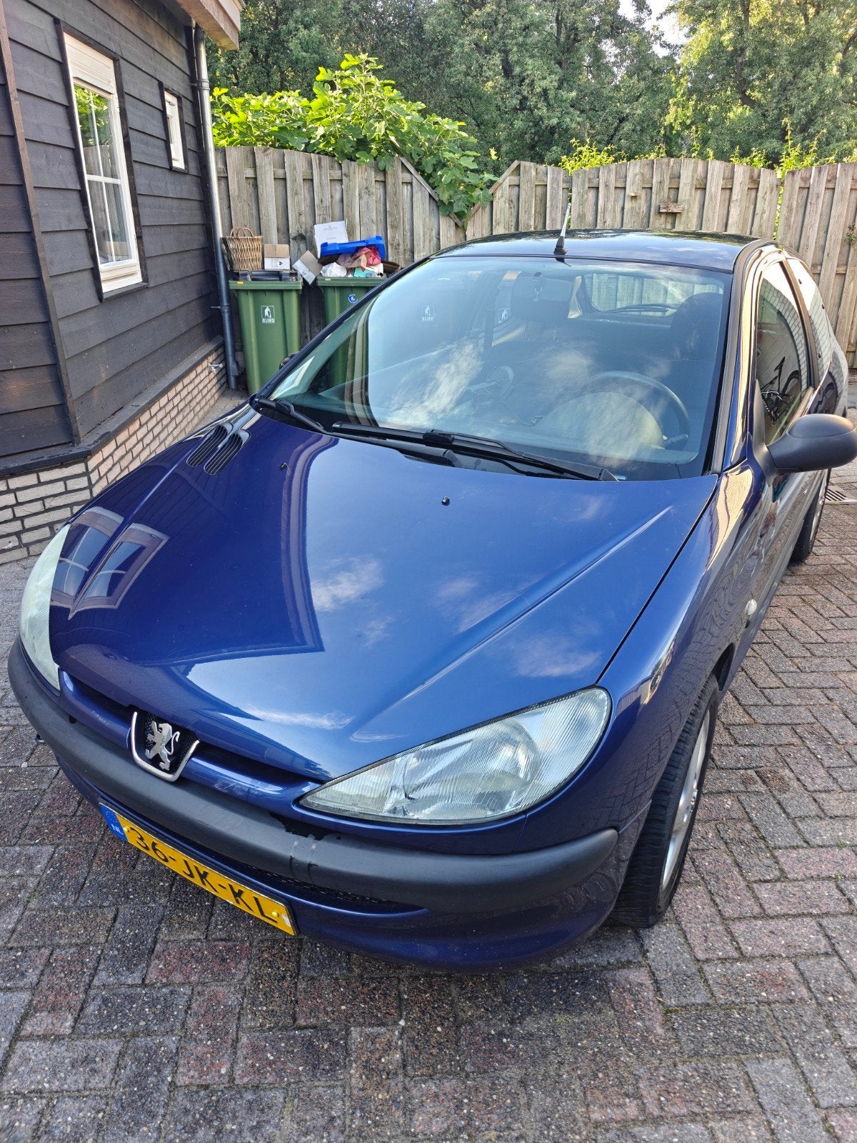 Peugeot 206 1.4 X-line 3D 2002 Blauw, Auto's, Peugeot, Voorwielaandrijving, Stof, 4 cilinders, Blauw