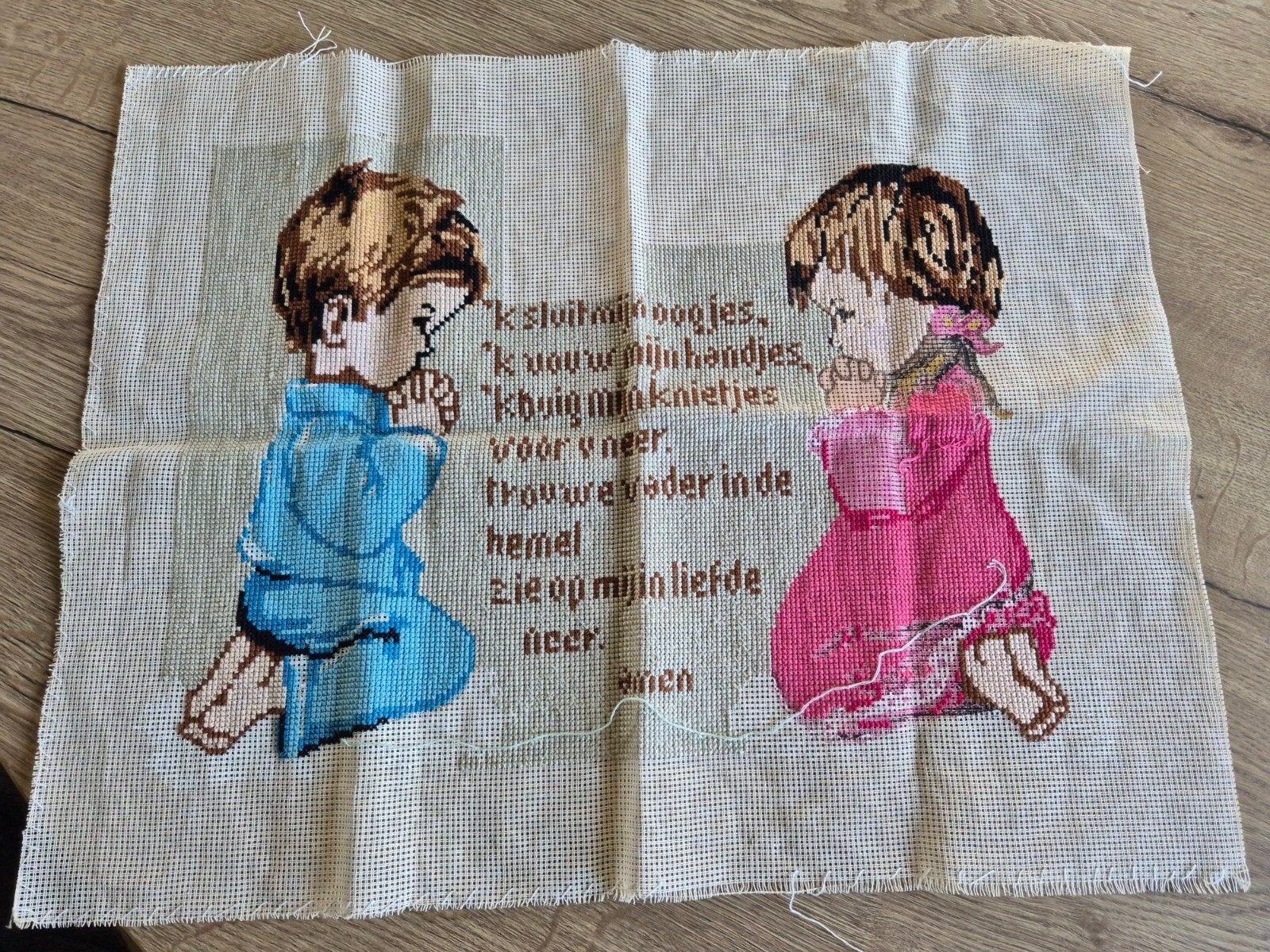 Leuke borduurlap die nog afgemaakt moet worden, Ophalen of Verzenden