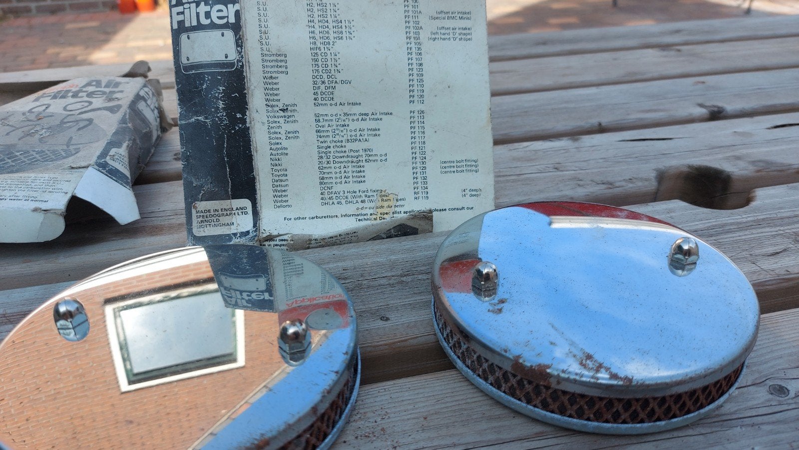 Pannekoek Luchtfilters - Klassieke Auto Onderdelen, Ophalen of Verzenden, Gebruikt, Universele onderdelen