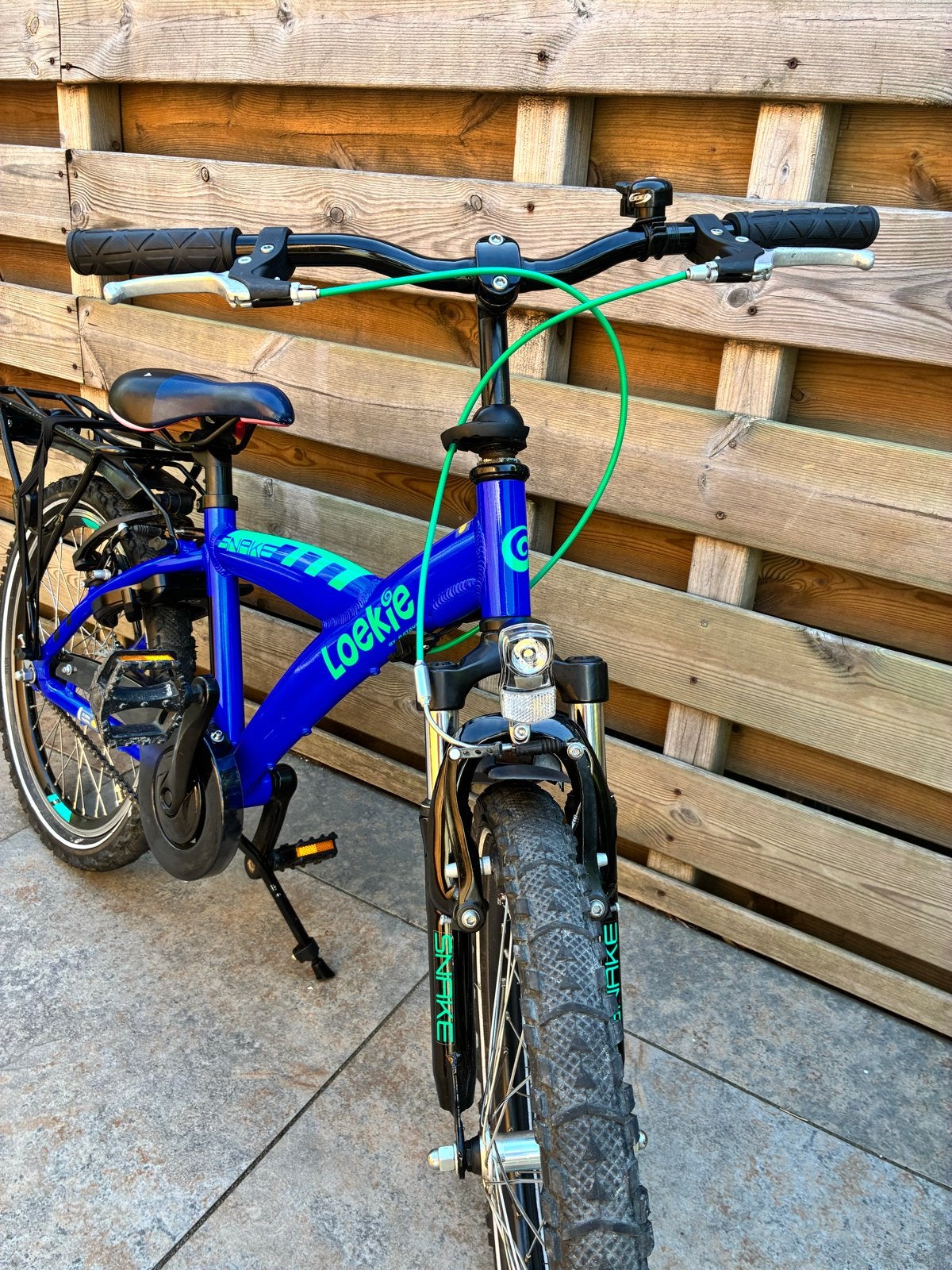 Batasus Snake Loekie kinderfiets 20 inch blauw paars, Ophalen, Zo goed als nieuw, Velgrem, 16 tot 20 inch