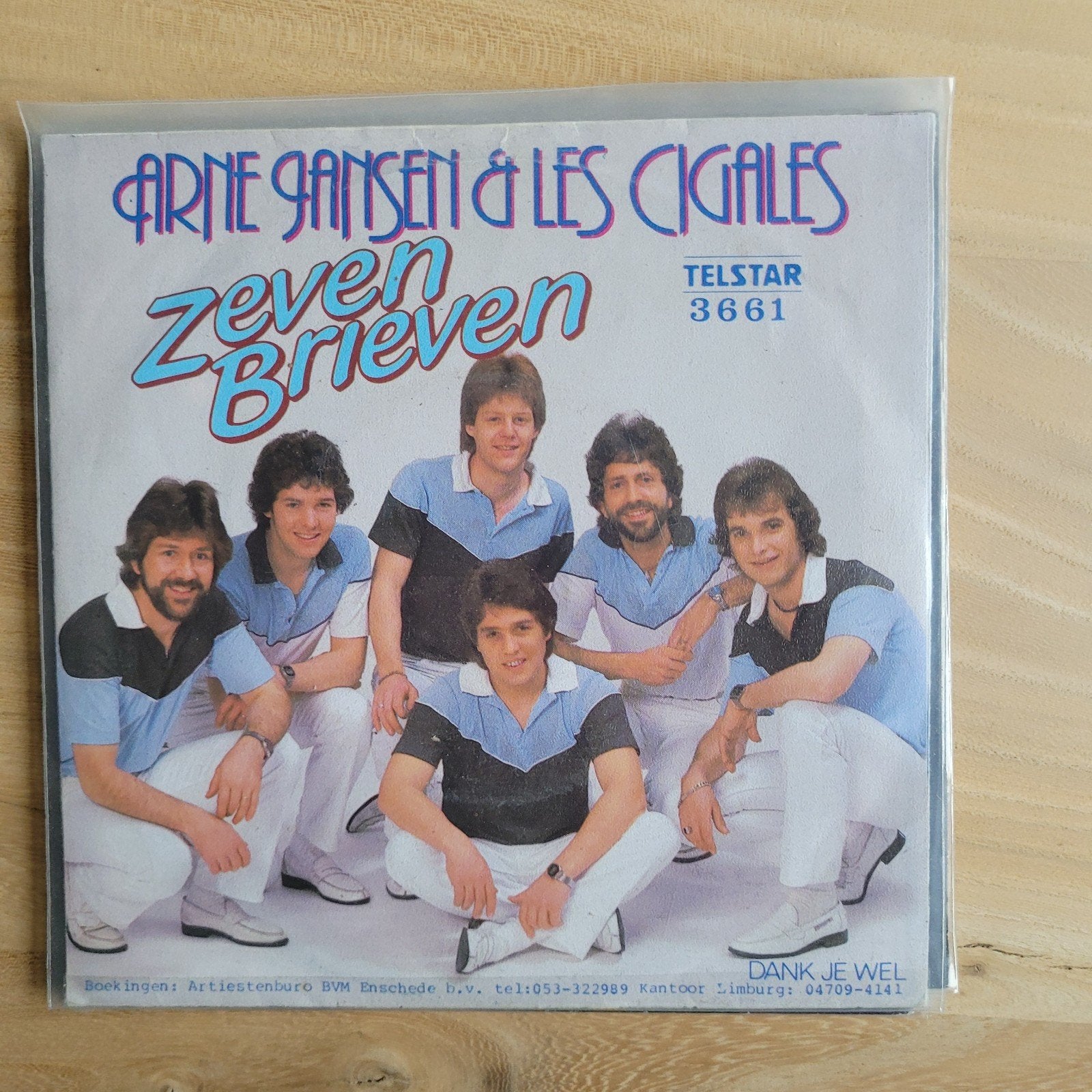 Arne Jansen & Les Cigales - Zeven Brieven (Single), Ophalen of Verzenden, Gebruikt, Single, Nederlandstalig