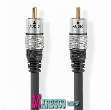 Digitale Audiokabel RCA Male, Verguld, 1.50 m, Clamshell