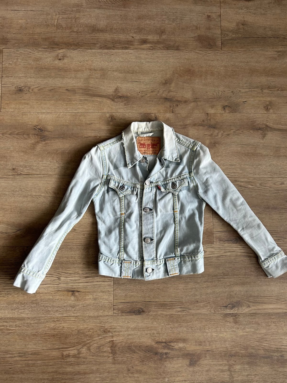 Levi's Dames Spijkerjas Lichtblauw Trucker Jacket Maat XS, Ophalen of Verzenden, Zo goed als nieuw, Maat 34 (XS) of kleiner, Blauw
