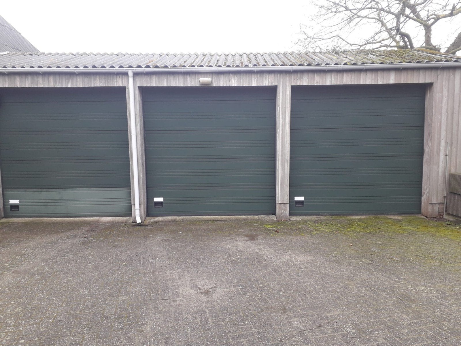 Windsor sectionaaldeur handbediend, 277x272cm, lichte schade, Ophalen, Gebruikt, Garagedeur, 120 cm of meer