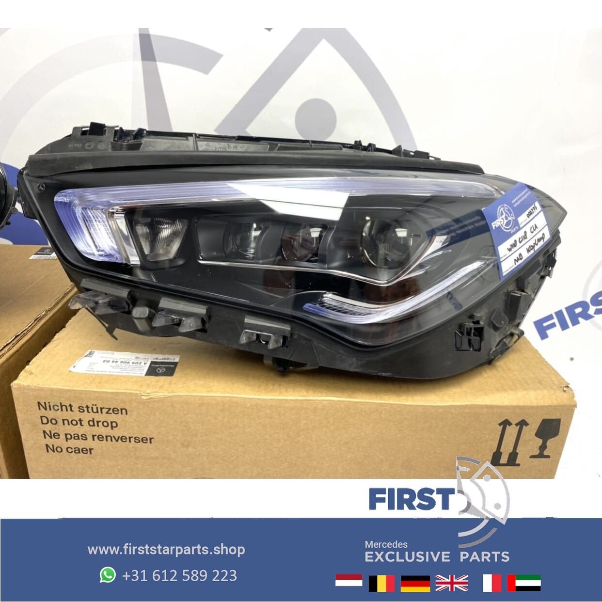 W118 CLA 35 45 AMG LED KOPLAMP MULTIBEAM LINKS 2019-2021 ORI, Gebruikt, -, Ophalen of Verzenden, -