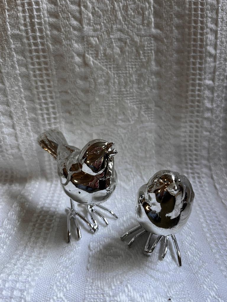 Zilverkleurige vogeltjes, Ophalen of Verzenden