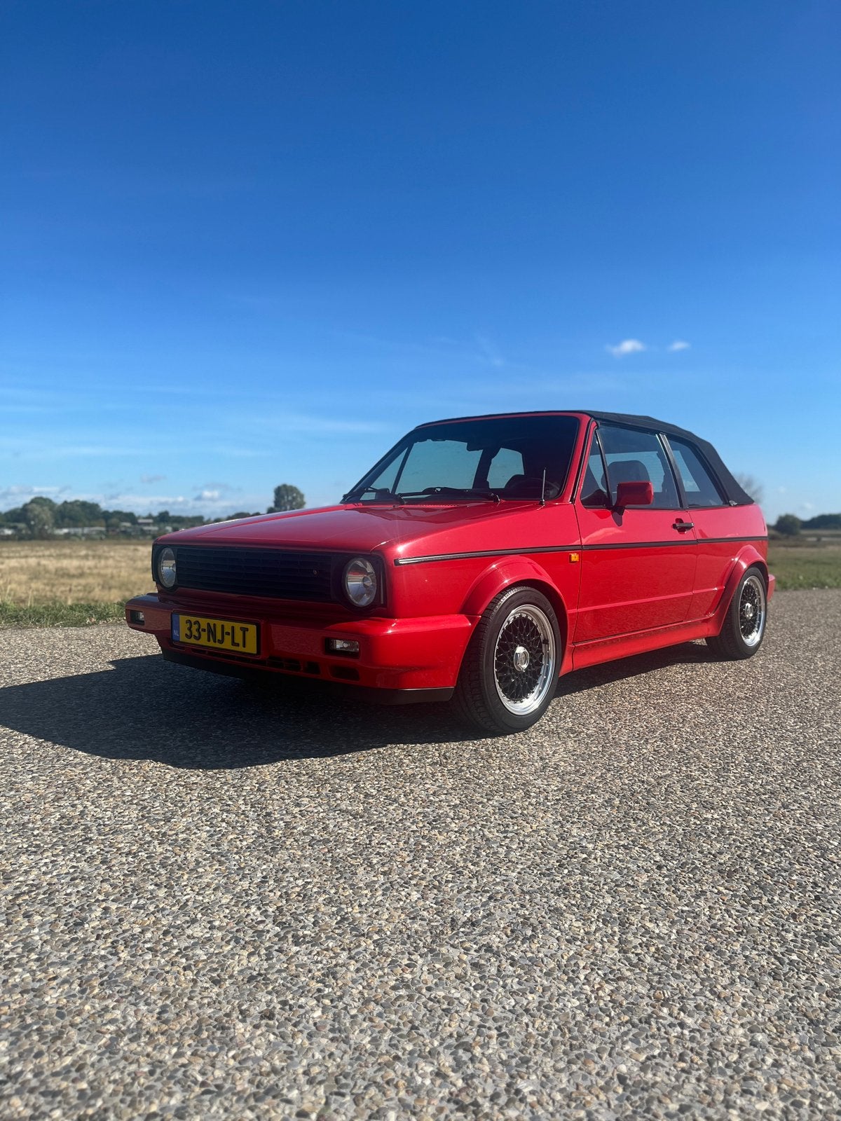 Volkswagen Golf Cabriolet 1.8 Sportline 1992 Recaro APK 2028, Voorwielaandrijving, Stof, 40 €/maand, Zwart