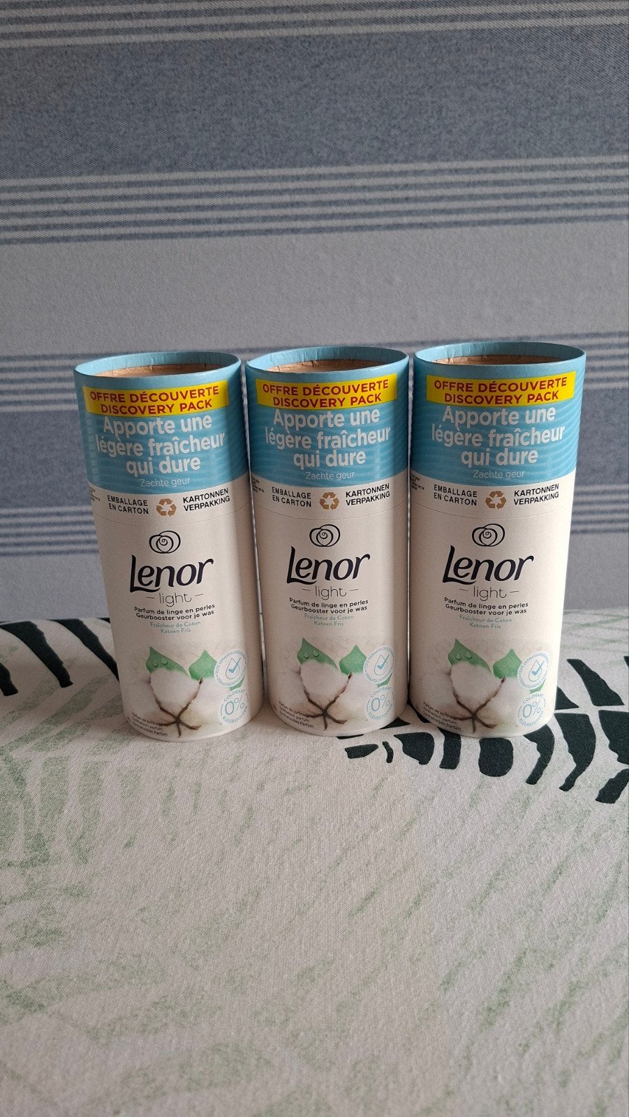 3x Lenor Light Wasparfum Parels - Katoen Fris, Ophalen of Verzenden, Nieuw