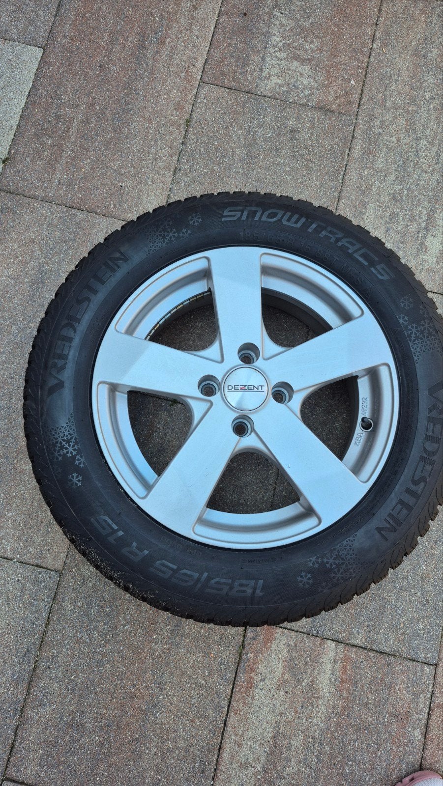winterbanden met lichtmetalen velgen, Auto-onderdelen, Banden en Velgen, Ophalen, Gebruikt, 15 inch, Banden en Velgen