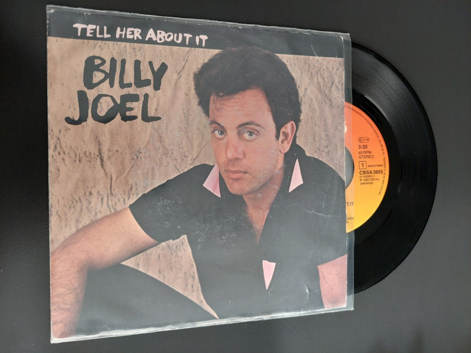 Billy joel tell her about it, Cd's en Dvd's, Ophalen of Verzenden, Gebruikt, 7 inch