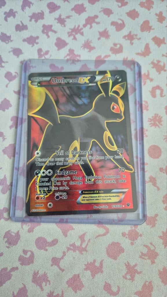 Umbreon EX - Pokémon Kaart (119/124), Hobby en Vrije tijd, Verzamelkaartspellen | Pokémon, Ophalen, Zo goed als nieuw, Losse kaart