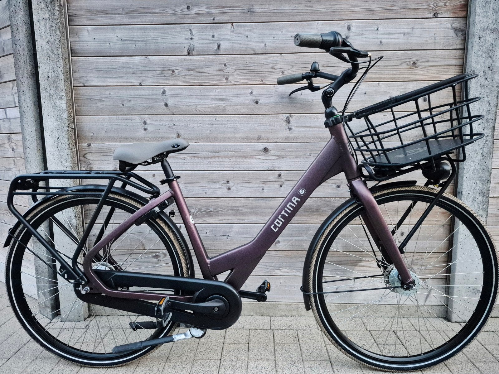 Cortina common nd7 28inch transportfiets, Versnellingen, Zo goed als nieuw, 50 tot 53 cm, Trommelrem
