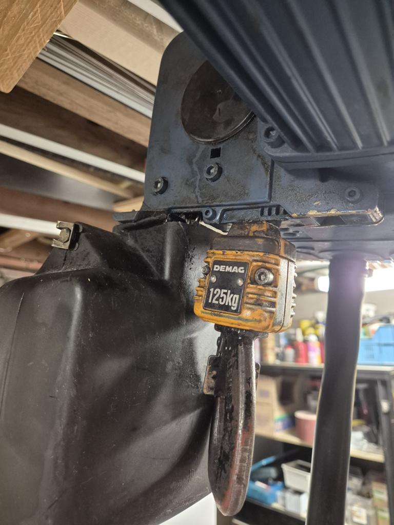 Demag takel, Doe-het-zelf en Verbouw, Ophalen, Gebruikt
