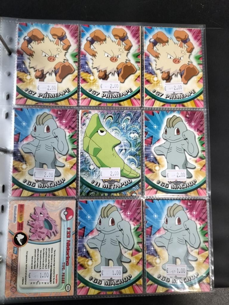 Pokémon Topps kaarten, Ophalen of Verzenden, Zo goed als nieuw, Meerdere kaarten