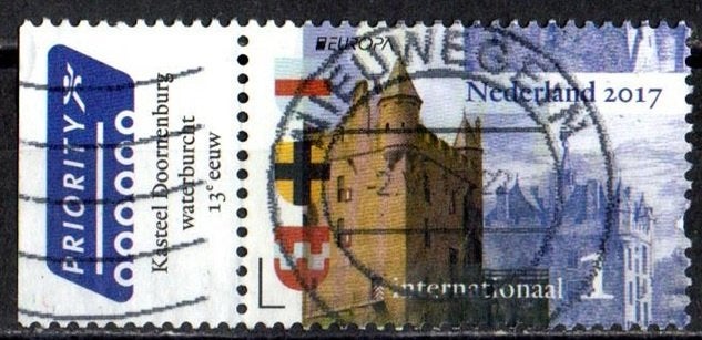 Nederland nr. 3503 PostEurop, Kastelen Nederland gestempeld, Postzegels en Munten, Verzenden, Na 1940, Gestempeld