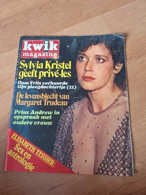 Kwik 1982 Sylvia Kristel Pia Zadora Abba Niki Lauda, Verzamelen, Ophalen of Verzenden, 1980 tot heden, Buitenland, Tijdschrift