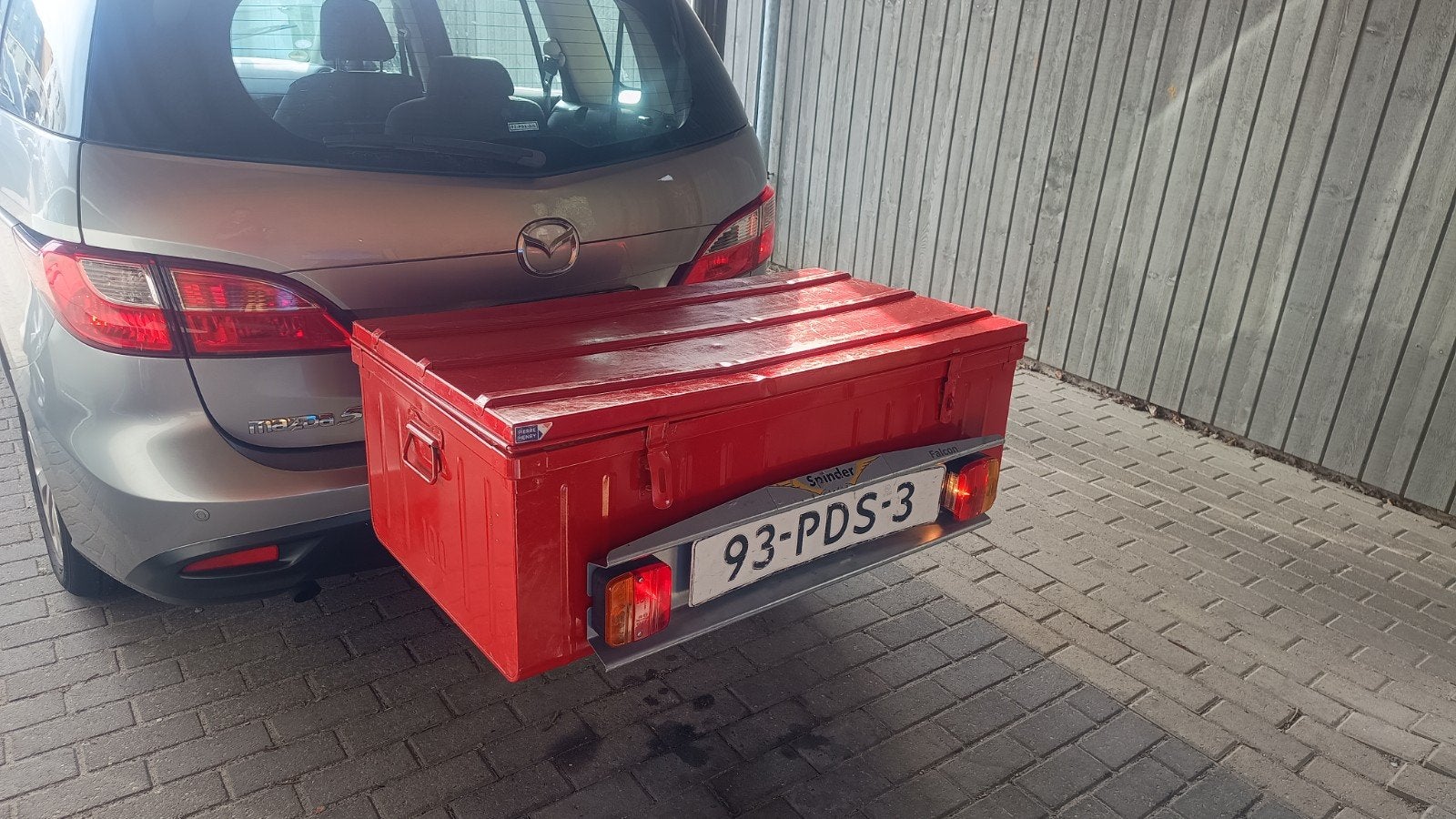 Kantelbare trekhaakkoffer / towbox / bagagerek - 175 liter, Ophalen, Gebruikt