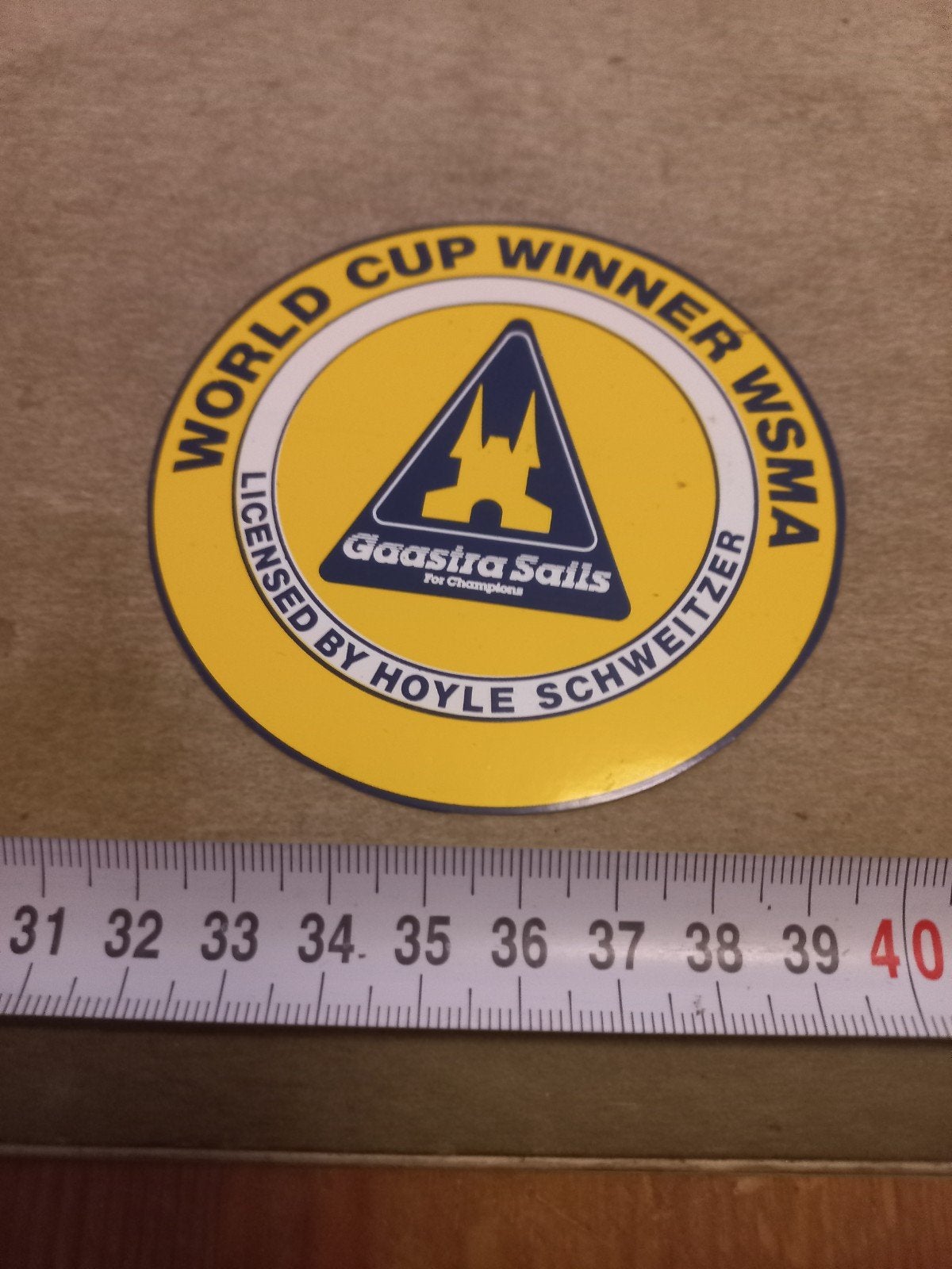 Gaastra Sails World Cup Winner WSMA Sticker, Ophalen of Verzenden, Gebruikt, Sport