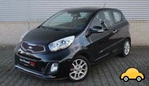 Kia Picanto 1.0 Cvvt 3-DRS 2012 Zwart, Voorwielaandrijving, 400 kg, Zwart, Origineel Nederlands