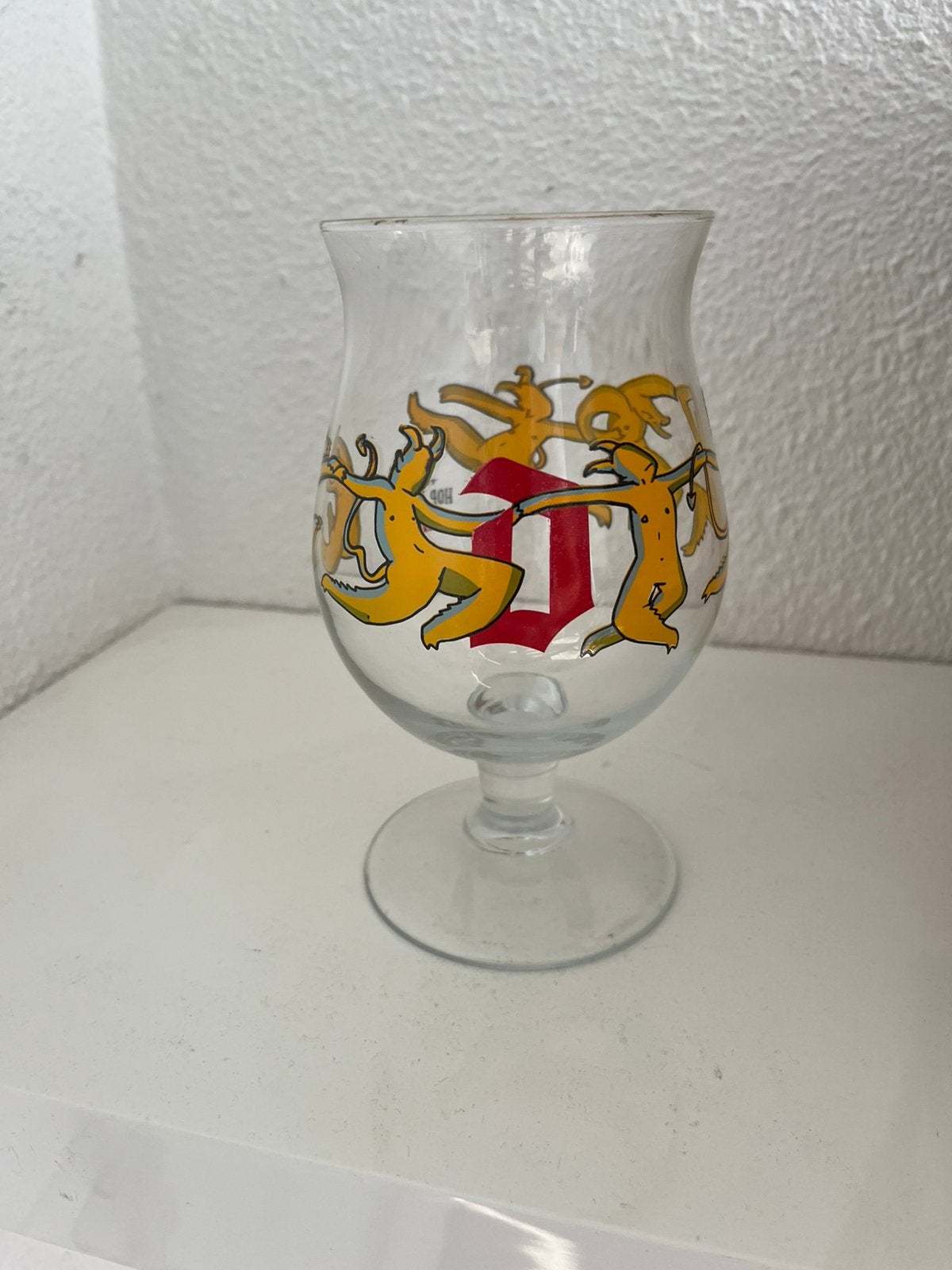 Duvel bierglas 6 devils, Ophalen, Zo goed als nieuw