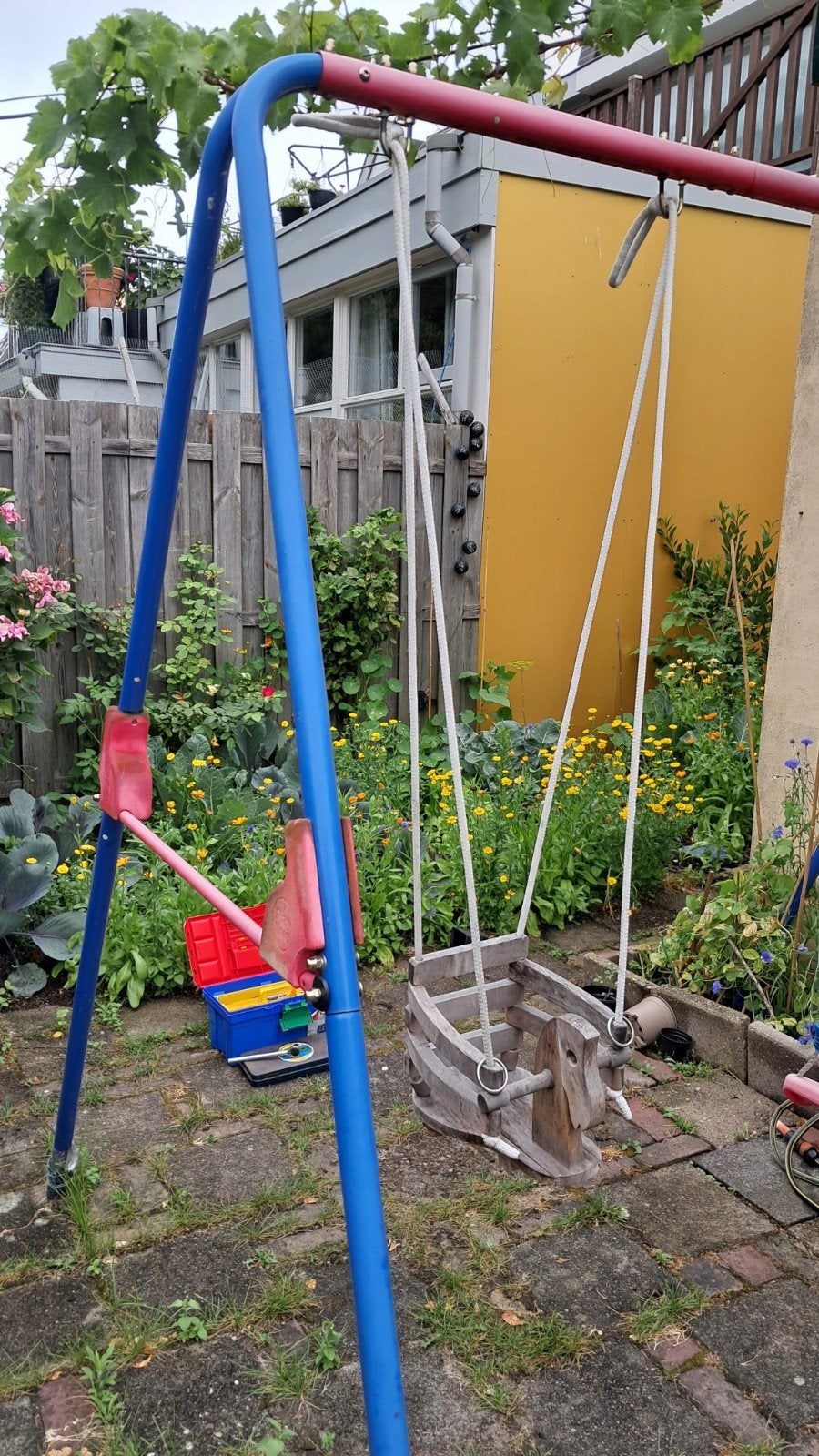 Schommelset met twee zitjes, Kinderen en Baby's, Speelgoed | Buiten | Speeltoestellen, Ophalen of Verzenden, Gebruikt, Schommel