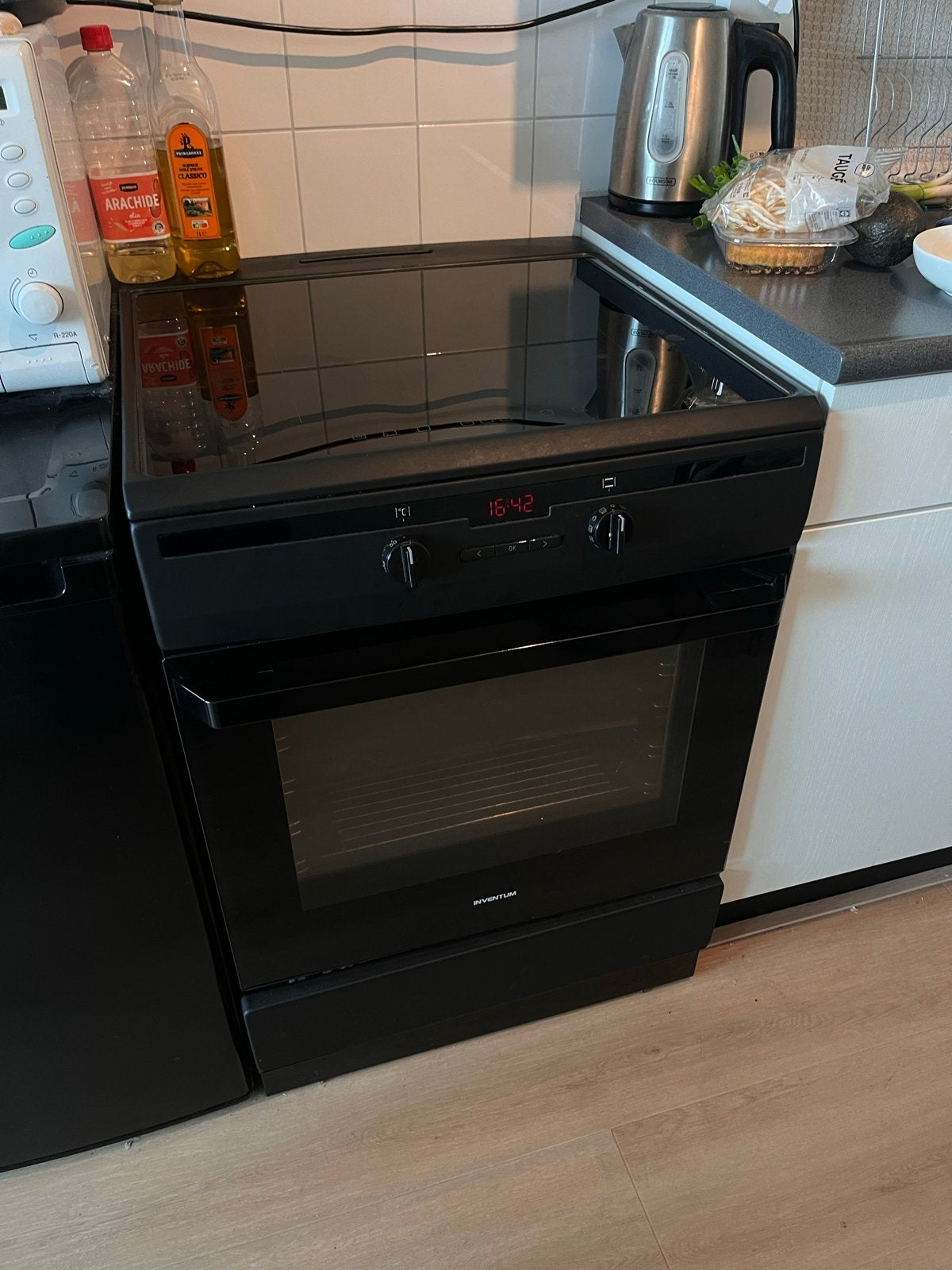 Inventum Vrijstaand Keramisch Fornuis met Oven, Witgoed en Apparatuur, Fornuizen, Ophalen, Gebruikt, Hete lucht, 60 cm of meer