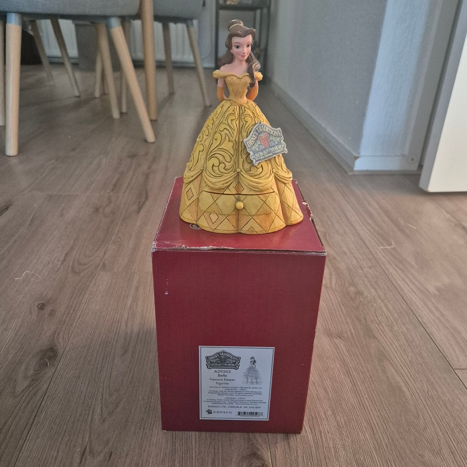 Disney Traditions Belle "Treasure Keeper" Beeldje, Ophalen of Verzenden, Assepoester of Belle, Zo goed als nieuw, Beeldje of Figuurtje